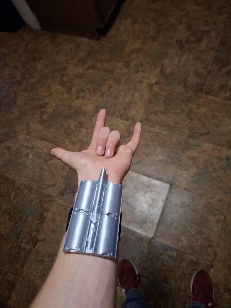 Customer photo of Spider-Man: Brand New Day inspired Web Shooter x2(Pair) - Screen-Accurate Cosplay Prop | Magnetic Cartridges + Hidden Wristband Mount