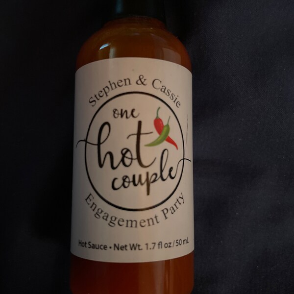 Hot Sauce Wedding Favors Hot Sauce Gift Mini Hot Sauce Custom Hot
