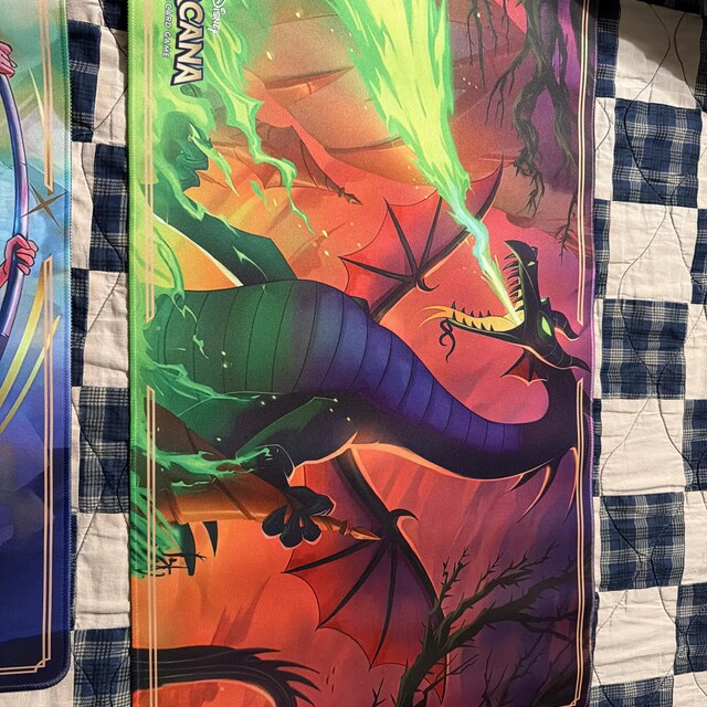 Disney Lorcana Playmat - Maleficent - Dragon - Fabled Set 9 - TCG
