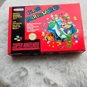 Super Nintendo Super Mario World Box - Etsy