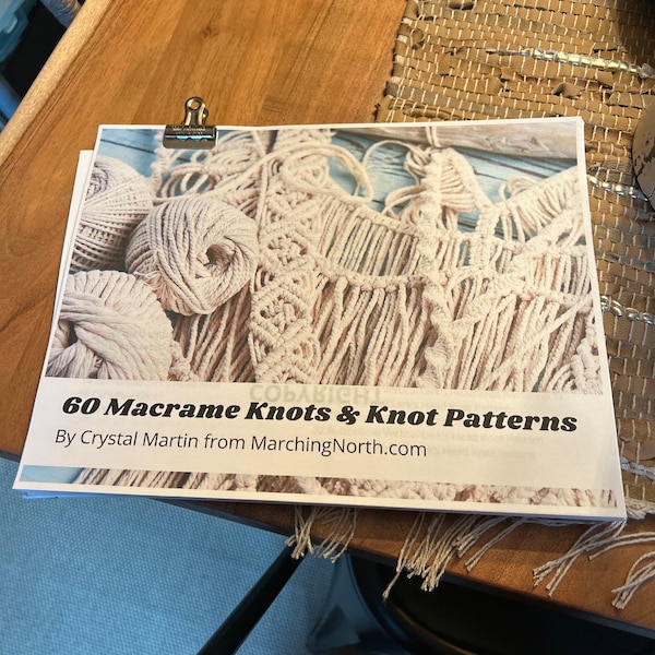 60 Macrame Knots & Knot Patterns *DIGITAL PDF* / Macrame Knot Guide ...