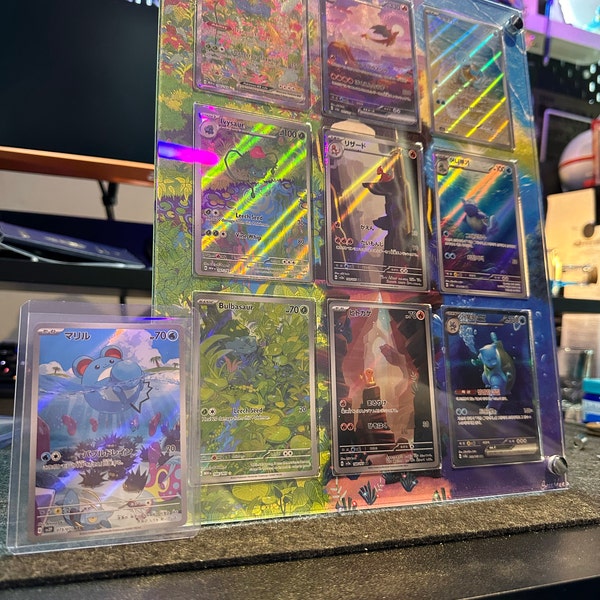 Pokémon 151 Starter Evolution Set Pokémon Card Display Frame Case ...