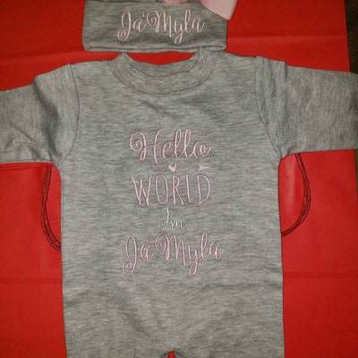 Baby Girl Coming Home Outfit Baby Girl Clothes Personalized Baby Girl ...