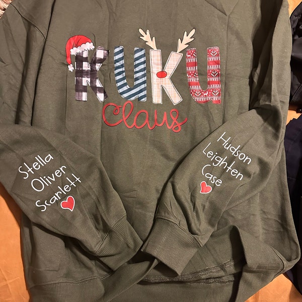 Gigi Claus Hoodie, Gigi Claus Crewneck Gigi Claus Shirt,grandma Hoodie