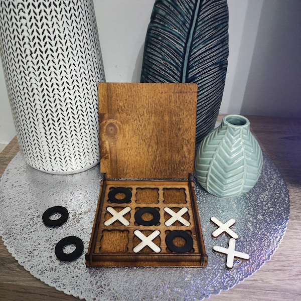 Laser Cut Tic Tac Toe Wooden Game Svg Files, Vector Files for Wood ...