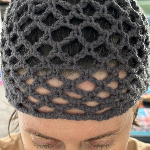 【美品】Dot Crochet lace Hat グレー 美品】Dot Crochet lace Hat グレー