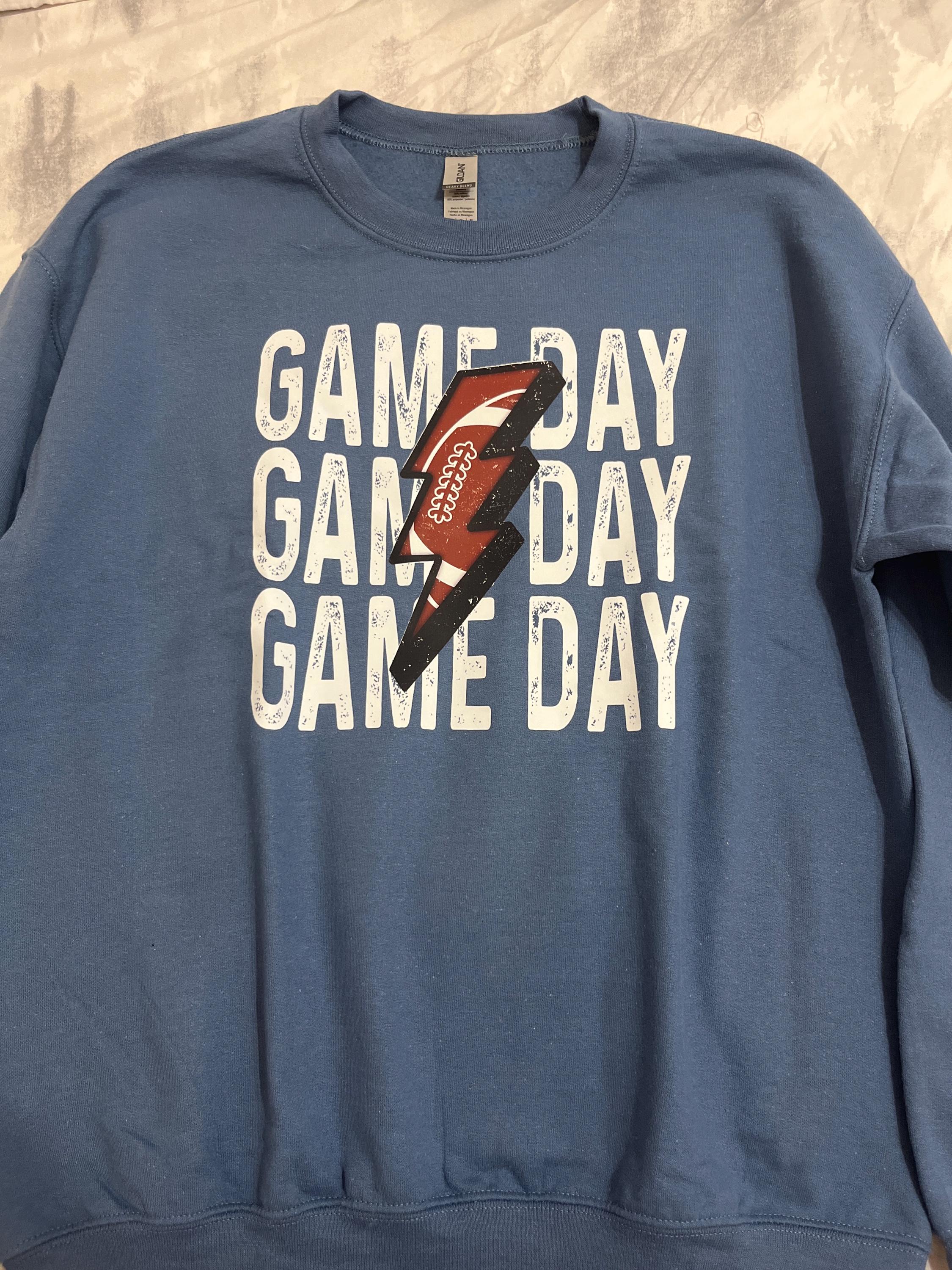 Personalized Football Mom Sweatshirt, Custom Game Day Football Tee, Child Name & Number Football Game Season Shirt, Gameday Sports Mama Tee