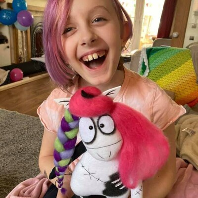 Zombie Unicorn Art Plushie Art Figure Creepy Cute Doll - Etsy