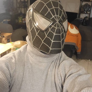 コスプレ　ブラック　スパイダーマン　マスク　トビー　マグワイア　サム・ライミ版 コスプレ ブラック スパイダーマン マスク トビー マグワイア