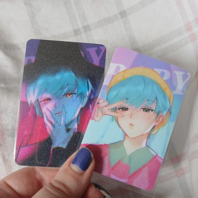 Kpop demon hunters photocards, Rumi, Mira, Zoey, Huntrix, Jinu