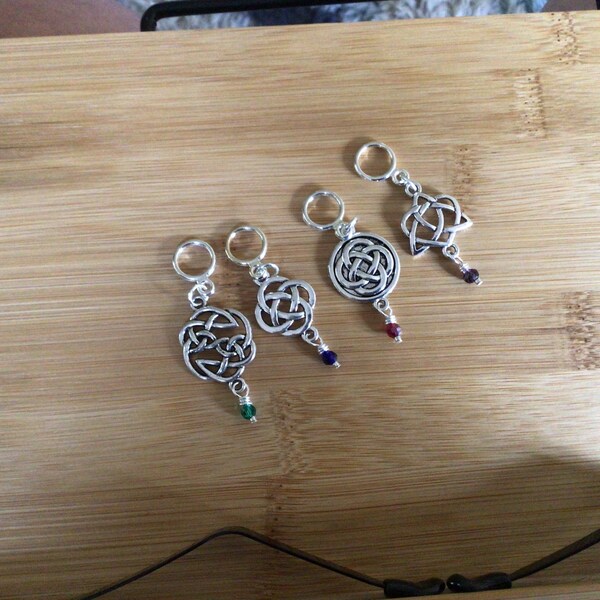 Celtic Ritual Markers Celtic Knot Non-snag Stitch Markers - Perfect for Cable Knitting - Etsy