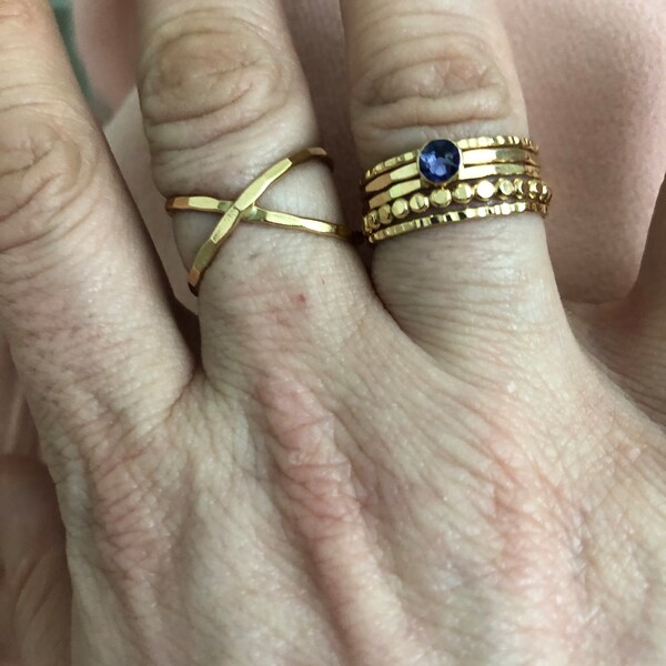 Stacking Rings, Stackable Ring Set, Stackable Ring, Layering Ring ...