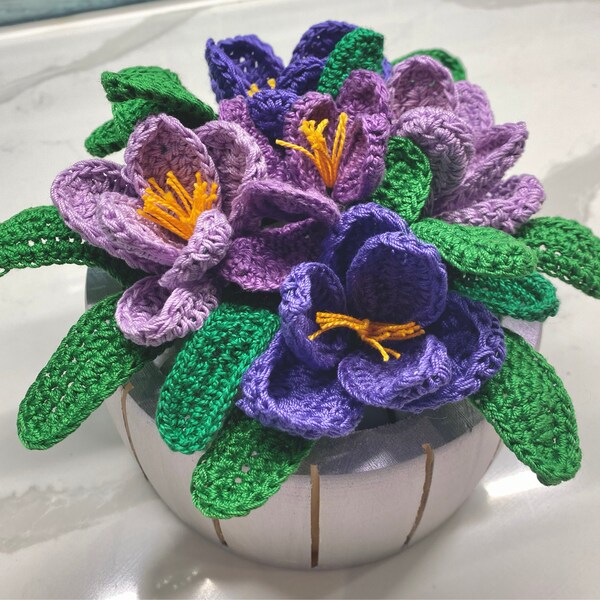 Crochet Crocus Pattern - Crochet Flower Pattern - Photo Tutorial ...