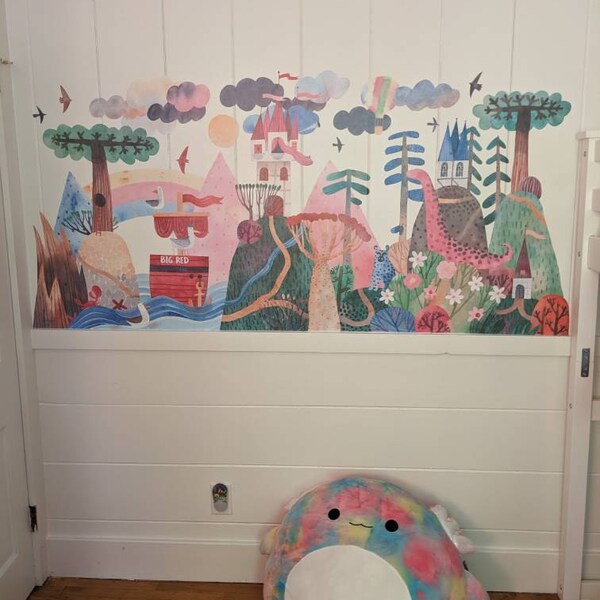 Cartoon Tunnel Wall Decal Sticker - Peel & Stick Kids Room Mural (24H X 24W, Removable Vinyl) - View #12