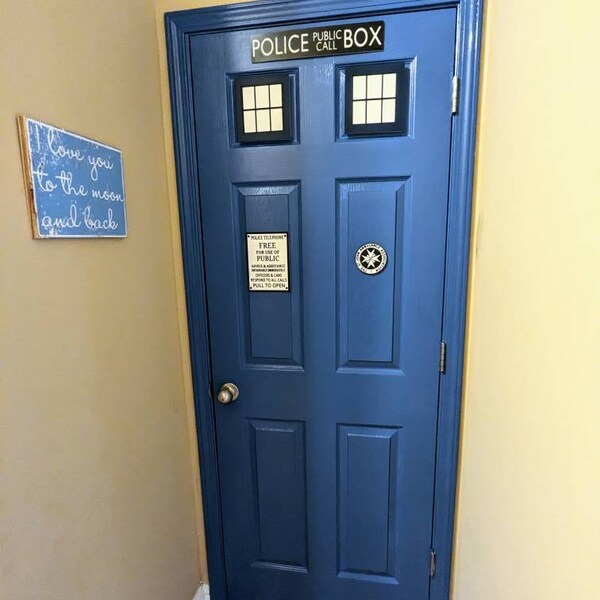 Police Box Door Windows (3d Printed) - Etsy