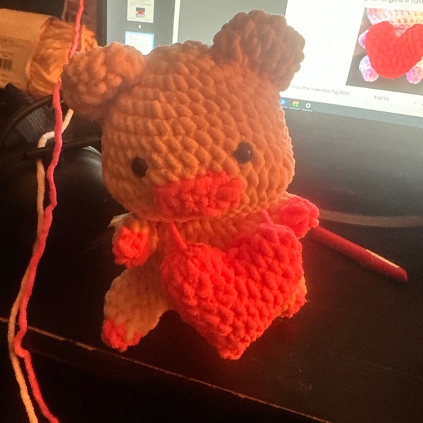 Crochet Pattern - Susu the Valentine Pig - Etsy