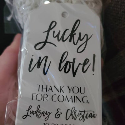 Printable OR Printed Wedding Favor Tags With Custom Colors and Fonts ...