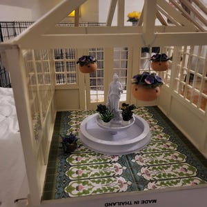 ドールハウスミニチュア壁タイル エンボス加工 グリーンシスル アール