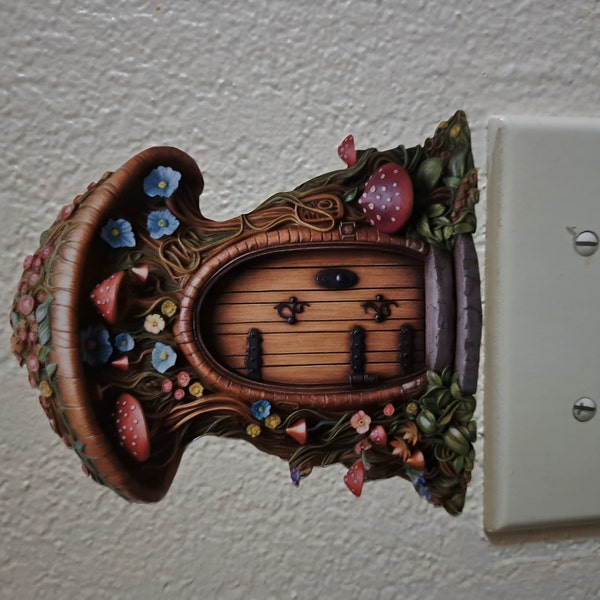Mushroom Cottage Fairy Door Decal - Etsy