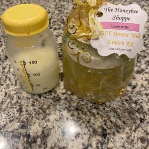 DIY Breastmilk Lotion Kit Makes 8 Fl Oz Use Your Own Breastmilk All Natural  
