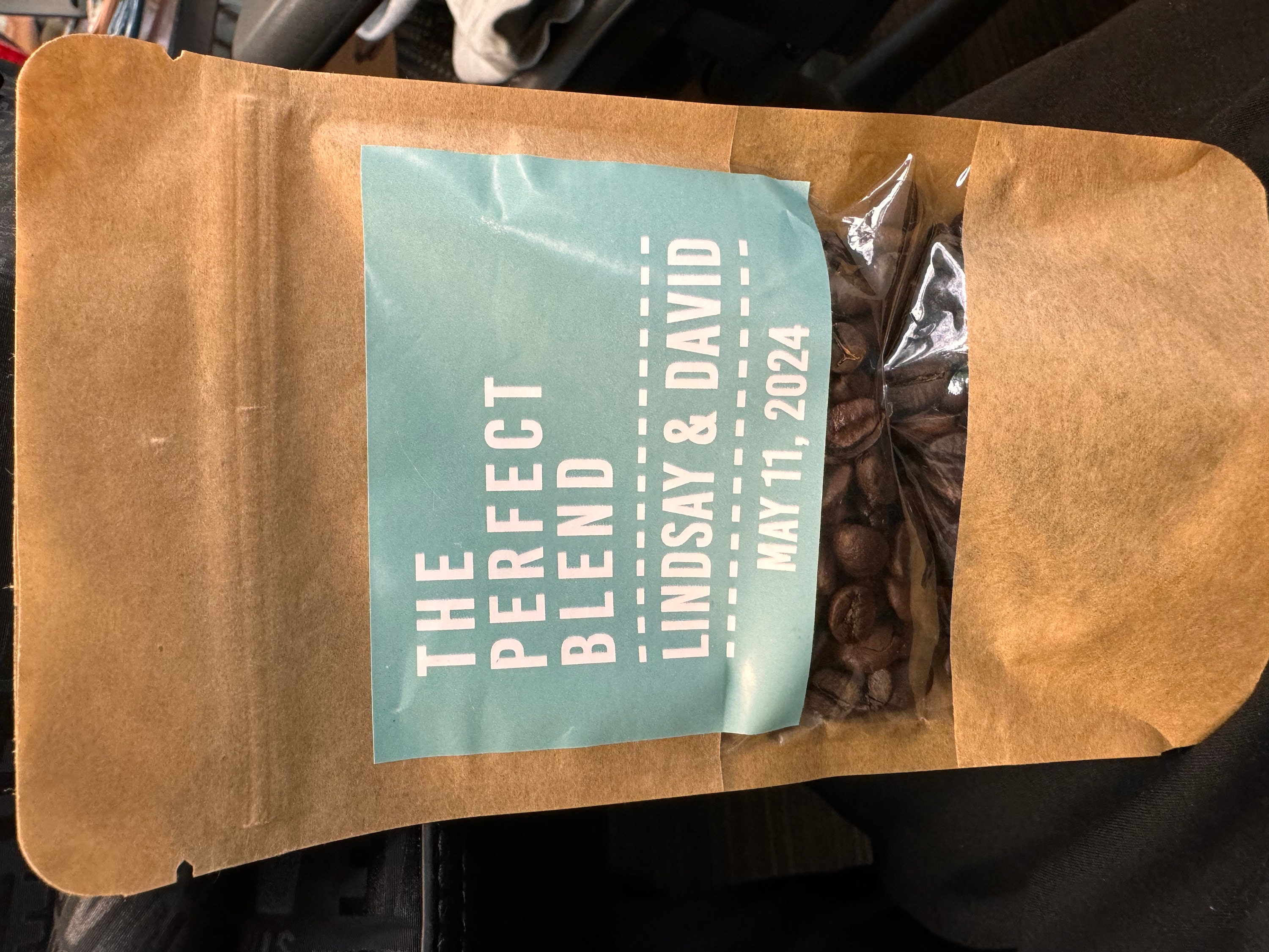 50 PCS Personalized Favors Coffee Bags, Wedding Favors diy,  The Perfect Blend, Bridal Shower Favors, Resealable Coffee Bags