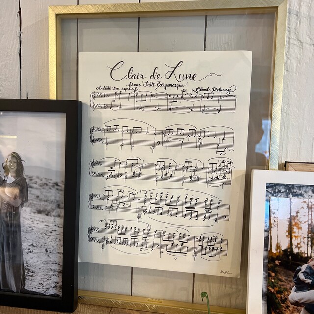 Clair De Lune Handwritten Sheet Music 