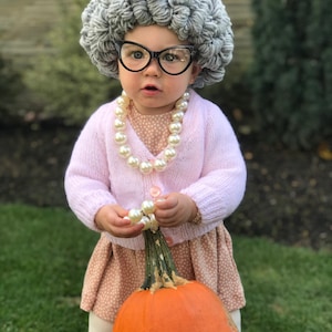 Old Lady Wig 100th Day of School Granny Wig Crochet Pattern Digital ...