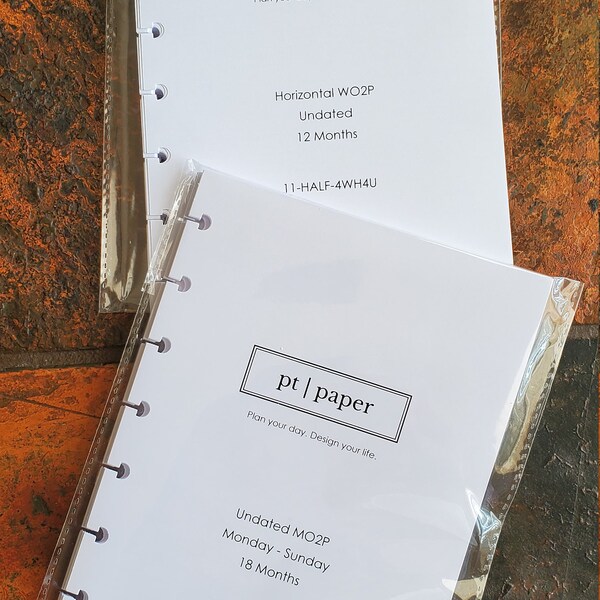Undated Weekly Planner Inserts, Horizontal Layout, Daily to Do List ...