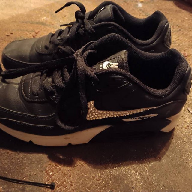 Women's Black Nike Air Max 270 With Swarvoski Crystals