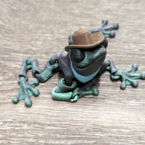 Cowboy Frogs With Hat and Bandana (70%) | 3D Print - Etsy