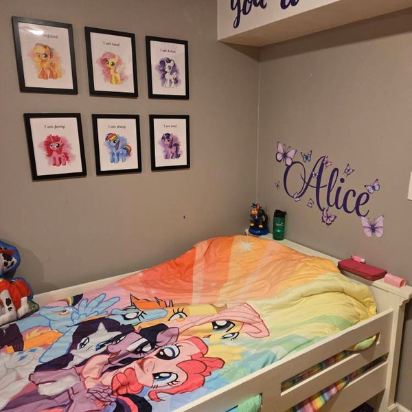 Personalized Butterfly Name Wall Decal, Girls Bedroom Decor - Etsy