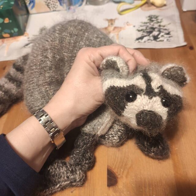 KNITTING PATTERN Racoon - Etsy Denmark