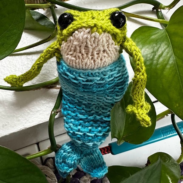 Mermaid Tail Knitting Pattern for Frog or Doll (PDF) - Etsy