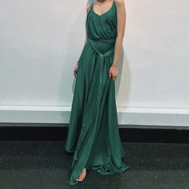 Atonement Dress Green Wedding Dress Long Maxi Dress With