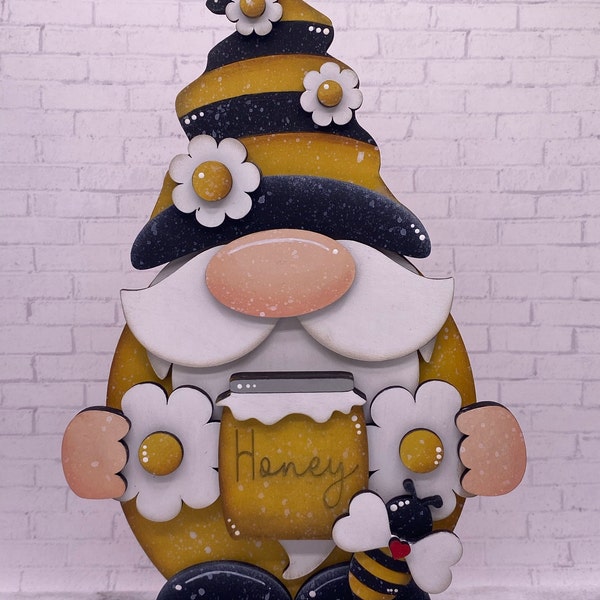 Bee Gnome SVG File | Laser Cut File | Glowforge | Standing Bee Gnome ...