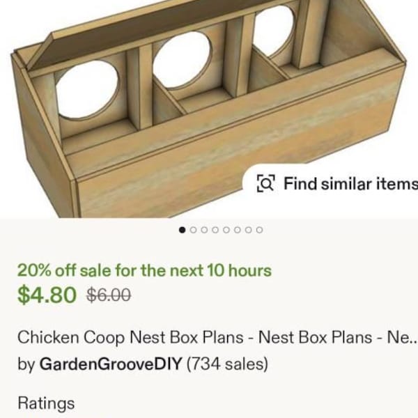 Chicken Coop Nest Box Plans: Wooden 3-compartment Design (PDF Pattern ...