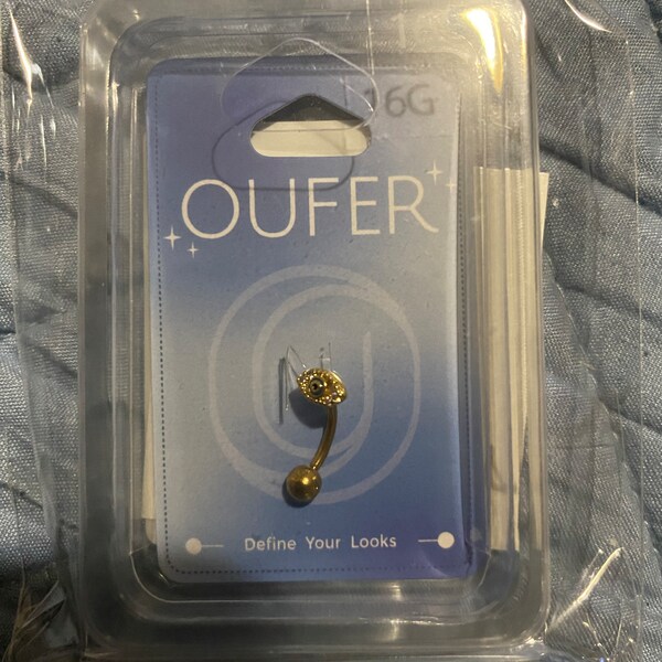 16G Evil Eye Eyebrow Ring/rook Barbell/curved Barbell/rook Earring/rook ...