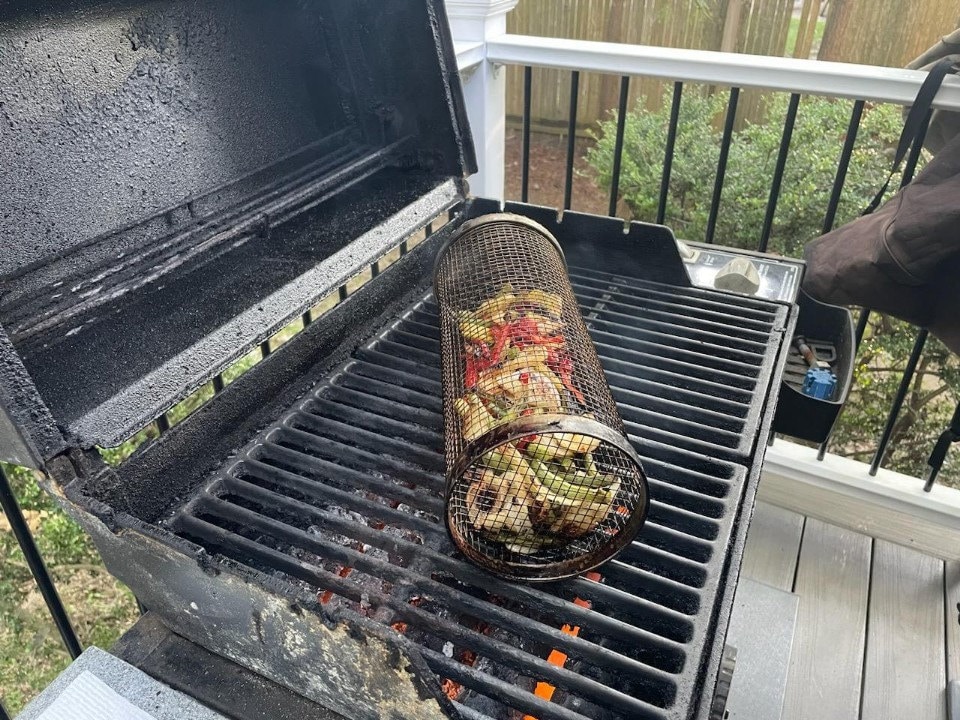 MyGrillie 2-Pack - The Greatest Grilling Basket Ever - Grill Veggies and all your foods including desserts the Grillie way!