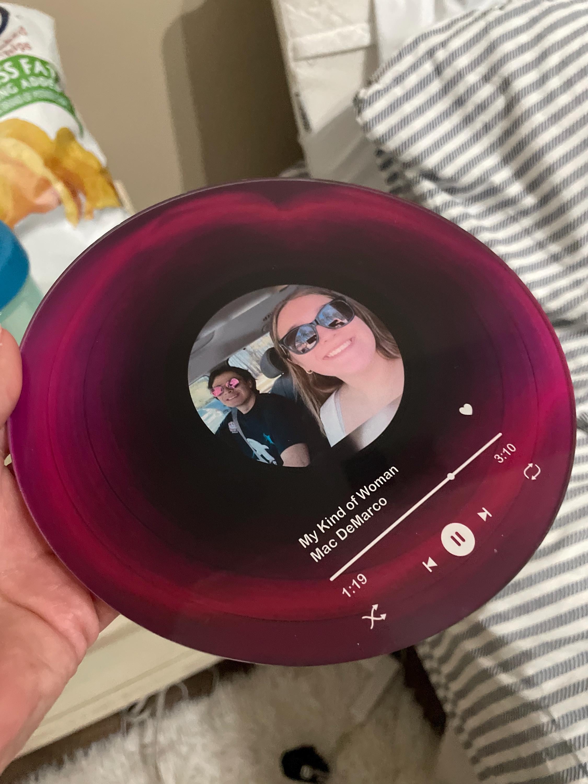Personalized Vinyl Record with Photo - Birthday Gift for Her Him - Valentines Day Gift - Acrylic Song Plaque - Anniversary Gift for Friends