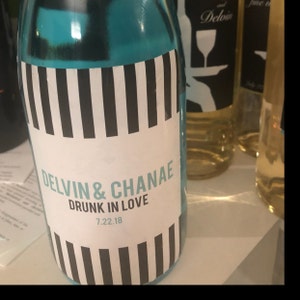 Personalized wine bottle labels for retirement