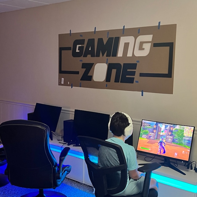 Gaming Zone 3D decoration - Bois - Wepic