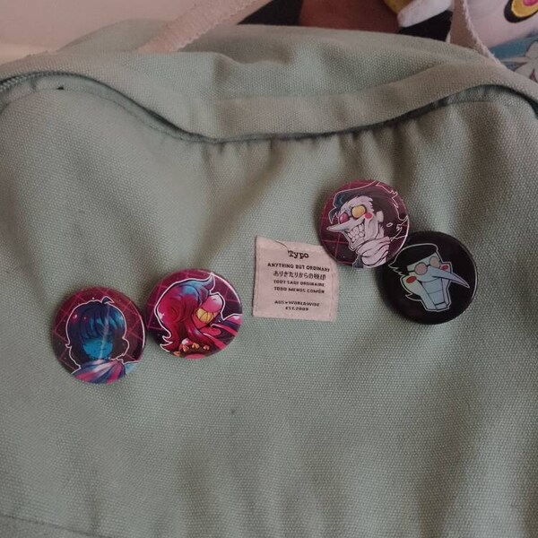 Deltarune Pin Badges - Various Sizes 38mm and 58mm - Etsy