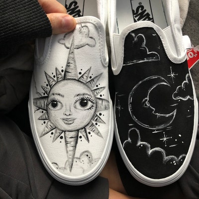 Outer Space Vans, Planet Vans, Custom Planet Vans - Etsy