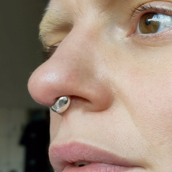 Gold Septum Clicker Gold Septum Ring Septum Jewelry Thick Septum