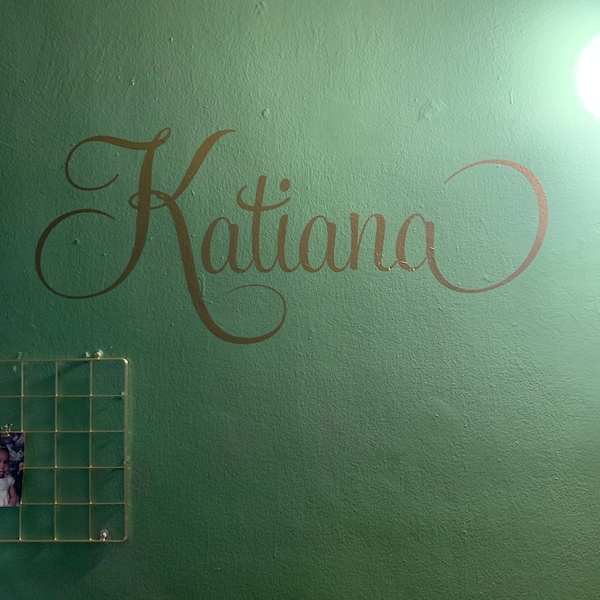 Girls Name Personalized Name Wall Decal Girl Monogram Initial Fancy ...