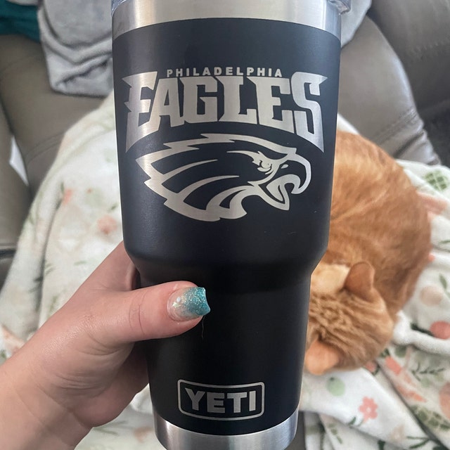 Philadelphia Eagles YETI Laser Engraved Tumblers, Can Colsters, and Bottles