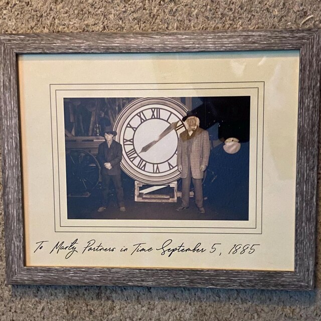 Back to the Future 3 Hill Valley Clock Photo Prop 11x14, Marty