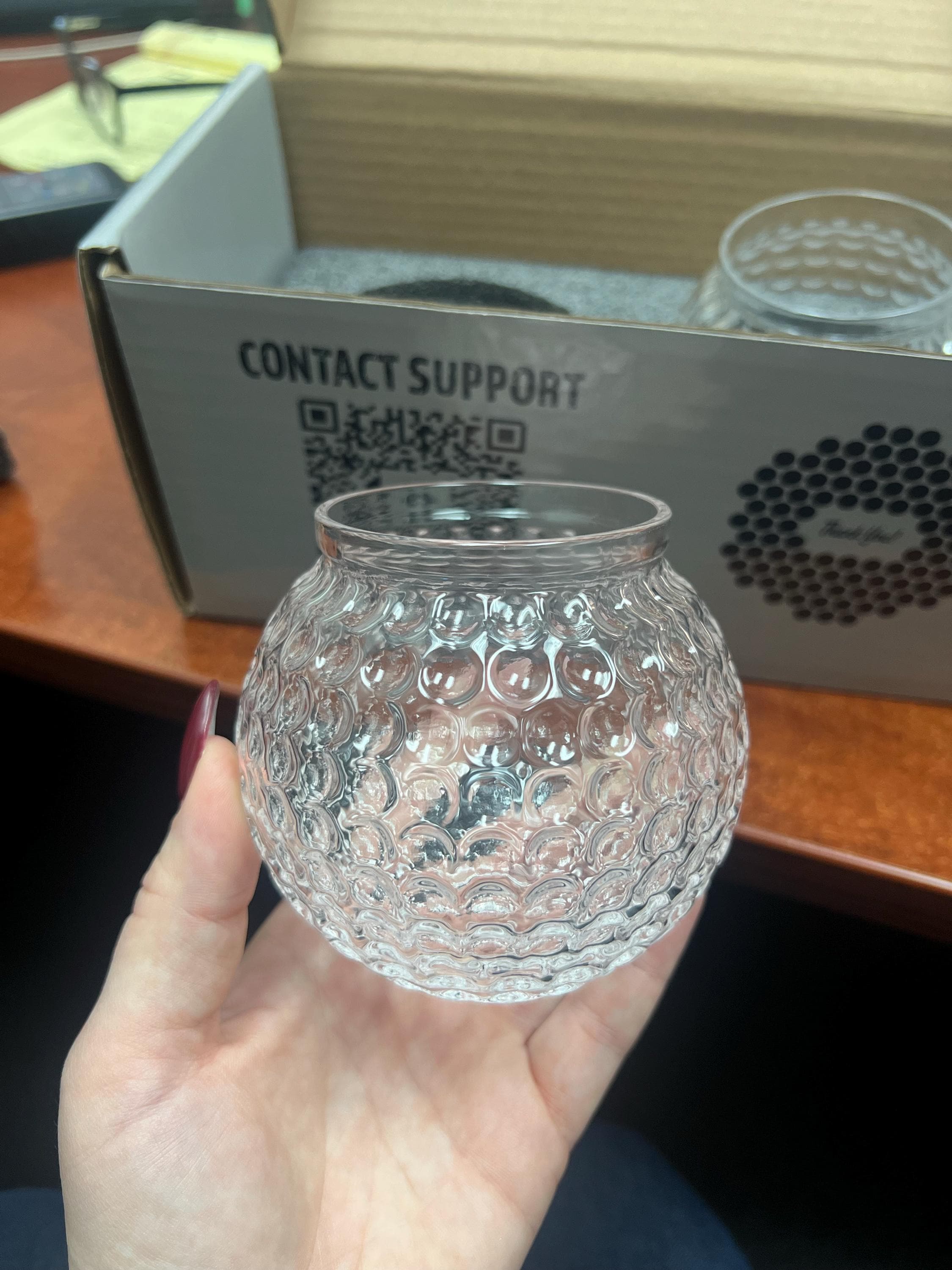 Golf Ball Whiskey Glass, Rock Glass, Bourbon Glass, Groomsmen Gift or Golf Gift | Whiskey Glasses | Golf Gifts for men