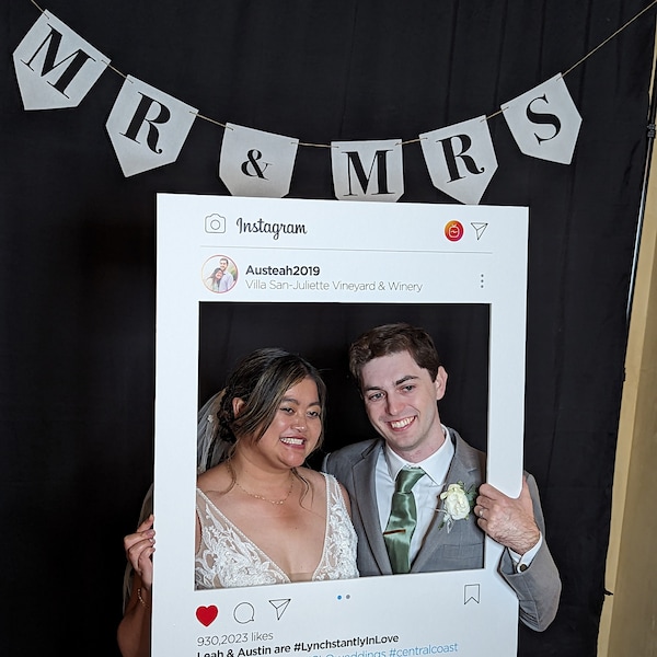 Custom Instagram Frame | Social Media Prop | Photo Booth | 30