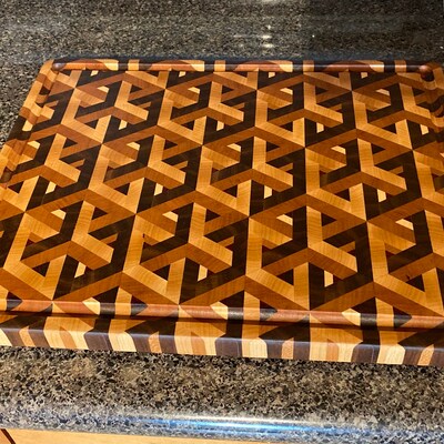 Interlocking Cubes Cutting Board - Etsy